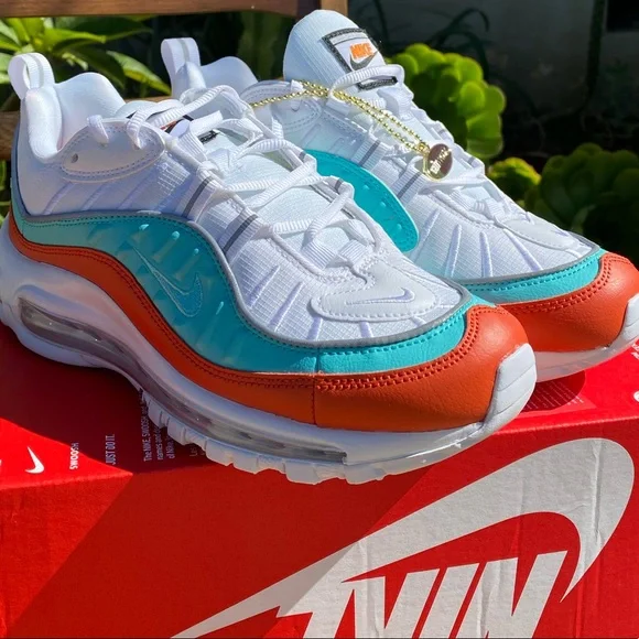 New Nike W Air Max 98 SE Cosmic Clay/Lt Aqua White - Picture 2 of 9